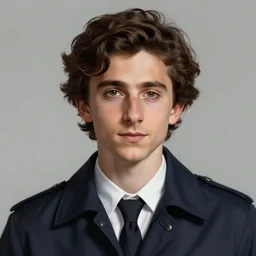 portrait of timothee chalamet as a detective, highly detailed, digital painting, artstation, concept art, sharp focus, illustration, art by artgerm and greg rutkowski and alphonse mucha