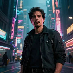 portrait, Street view scifi cyberpunk City, bill Boards, neon signs, dramatic lighting, cinematic, establishing shot, extremly high detail, photo realistic, cinematic lighting, post processed, concept art, artstation, matte painting, style by eddie mendoza, raphael lacoste, alex ross