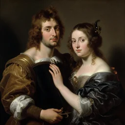 an ultra detailed portrait of james and rachel, 8 k, baroque and luminist style, artstation, pixiv, by jacque - louis david