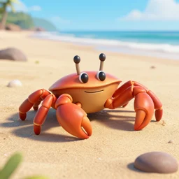 a headcrab relaxing on a beach, unreal engine, octane render, 3D