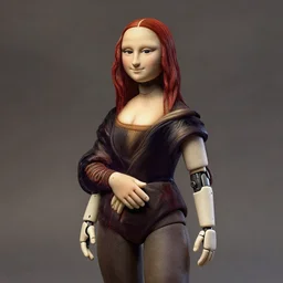 Leonardo De vinci claymation of female android, digital art, trending on artstation