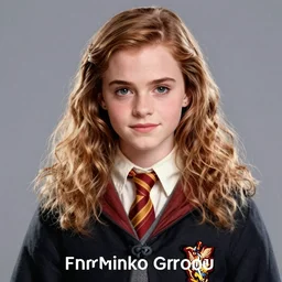 poster artwork, [ young ] emma watson as hermione granger 2 0 0 7, in front of hogwarts, details, sharp focus, illustration, by simon stalenhag, intricate, beautiful, trending on artstation, pixiv, digital art