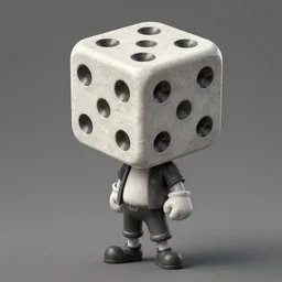 a character with a dice for a head, highly detailed, professional illustration by Walt Disney -9