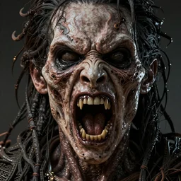 screaming face of horror, hypermaximalistic, high details, cinematic, 8k resolution, beautiful detailed, insanely intricate details, artstation trending, octane render, unreal engine
