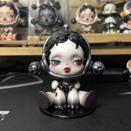occult toy statue on collector's desktop, ultra detailed