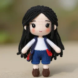 kakyoin as a crochet doll
