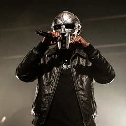 a photo from an MF DOOM concert,