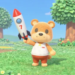 animal crossing ak - 4 7, rocket launcher