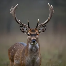 a deer with [ glowing!!! eyes!!! ]!!!