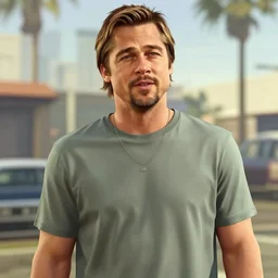 brad pitt in gta 5, hd, trending