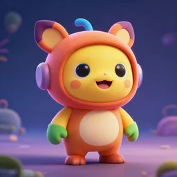 colorful full body shot of a cute gizmo, trending on artstation, trending on deviantart ,cinematic lighting, 8k, hyper detail, studio disney