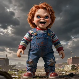 exquisite imaginative imposing screaming chucky doll movie poster art humanoid anime movie art by : : james jean, imagine fx, weta studio james gurney