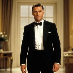 film still of Tom Hardy as James Bond in Goldfinger, 8k,