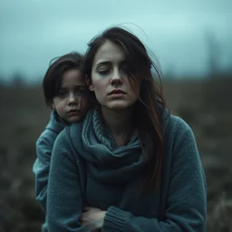 a mother is told her kids are missing, despair, loneliness, sadness, empthyness