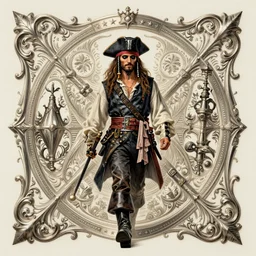 symmetry!! movie poster of pirate treasure, intricate elegant, highly detailed, digital painting, artstation, concept art, smooth, sharp focus, illustration, art by artgerm