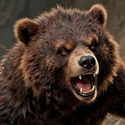 still from 3 0 0 of a head and shoulders action photo, bugbear, frenzied, fur - covered, d & d, high fantasy, by frank miller, facial detail, extremely detailed, comic book cover photo