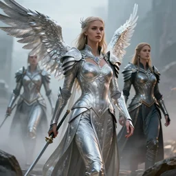 by olivia de berardinis and susan heidi, visually stunning, cinematic, ultra realistic, hyper realism, 1 2 k, epic, octane render, unreal engine, vfx, maya, ephemeral warrior : goddess of ai art, wandering troubadour : silverwing squadron