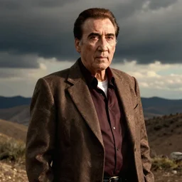 detailed ultrarealistic medium shot photography of old nicholas cage as magnum cinematic