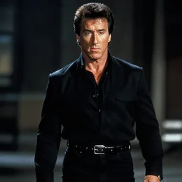 Sylvester Stallone as the terminator in the terminator (1984)