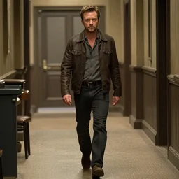 Ryan gosling walking through the backrooms