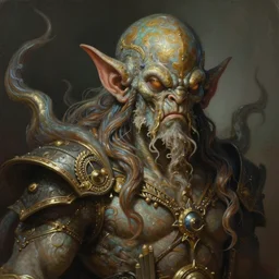 painted portrait of rugged cthulhu, fantasy, intricate, elegant, extremely detailed digital painting trending artstation concept art heroic portrait sharp focus, illustration, art by greg rutkowski magali villeneuve gaston bussiere