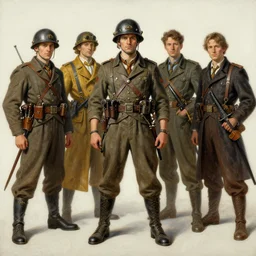 wwii, steampunk, oil painting. by tony sandoval and lorenzo lanfranconi and greg rutkowski and peter mohrbacher and alphonse mucha
