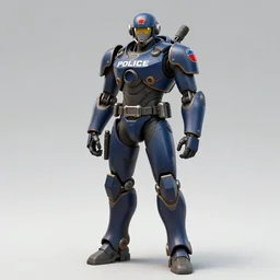 full body concept art of a Gear Policeman trending on artstation deviantart Pinterest detailed High Resolution HD 8k