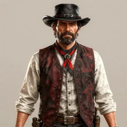 portrait of jerma985 in red dead redemption, gaming, detailed, 4k