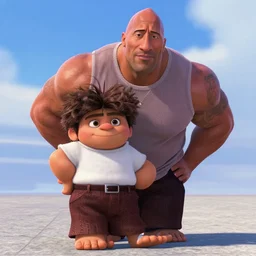 dwayne the rock johnson in pixar's up ( 2 0 0 9 ), movie still, high quality