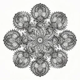 psycho fractal automaton by android jones, earnst haeckel, james jean