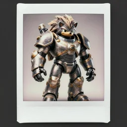 epic pose!!! giant oversized battle armor hulded anthropomorphic hedgehog rugged hulked, in legnica, full body, cinematic focus, polaroid photo, vintage, neutral dull colors, soft lights, foggy mist, by oleg oprisco, by thomas peschak, by discovery channel, by victor enrich, by gregory crewdson