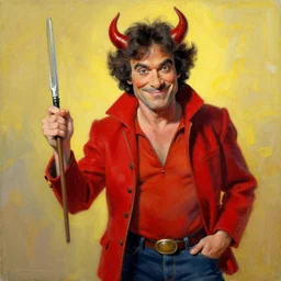 daredevil painting by bob ross 4 k