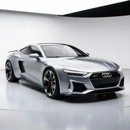 art deco sports car, audi a 7, luxurios, concept car, high speed, highly detailed body, very expensive, photorealistic camera shot, bright studio setting, studio lighting, crisp quality and light reflections