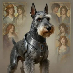 a anthropomorphic cyber westie wearing scifi armor, diffuse lighting, fantasy, intricate, elegant, highly detailed, lifelike, photorealistic, digital painting, artstation, illustration, concept art, smooth, sharp focus, art by john collier and albert aublet and krenz cushart and artem demura and alphonse mucha