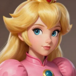 close up princess peach as realistic beautiful blond human character art portrait, matte fantasy painting, deviantart artstation, by jason felix by steve argyle by tyler jacobson by peter mohrbacher, cinema c 9. 0