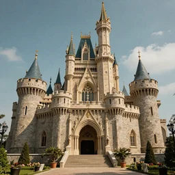 a majestic castle in the style of Kings Quest 6