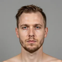 portrait of a greasy haired dutch man, oval shaped head, patchy weak facial hair, light brown undercut hairstyle, oily skin, canon eos r 3, f / 1. 4, iso 2 0 0, 1 / 1 6 0 s, 8 k, raw, unedited, symmetrical balance, wide angle