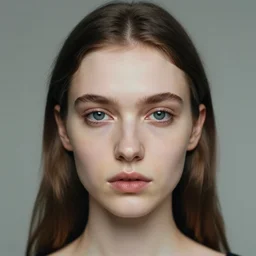 portrait of a beautiful girl by Vanessa Beecroft :: close up shot
