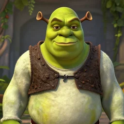 shrek as human in real life highly detailed, intricate, sharp focus, digital art, 8 k