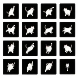 a cat jumping up and down animation sprite sheet 8 x 8
