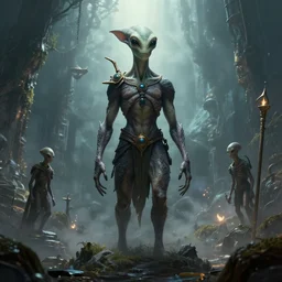 Amazing, fantasy, aliens, Dungeons and Dragons, wallpapers.