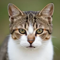 kitten with angry expression