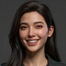 fully clothed worksafe realistic style of CGSociety by WLOP, ily kuvshinov, krenz cushart, trending on artstation.zbrush sculpt colored, octane render in maya, houdini VFX.Close-up realistic K-pop idol AV actress girl face expressing joy, dark silky hair, deep eyes matte painting, cinematic dramatic atmosphere, sharp focus, soft volumetric studio lighting.