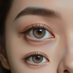 portrait of a stunningly beautiful eye, all combined and multiplied