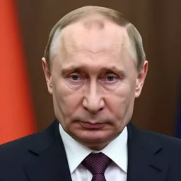 a piece of shit with the face of putin