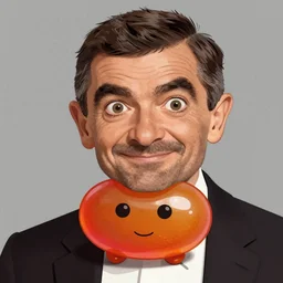 portrait of mr. bean as a jelly bean by becky cloonan