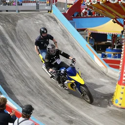 death grips riding tilt - a - whirl at a carnival, mc ride, zach hill, andy morin,