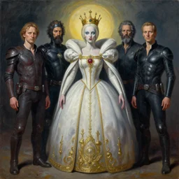 the queen of pluto by jacek yerka, alex gray, zdzisław beksiński, dariusz zawadzki, jeffrey smith and h.r. giger, oil on canvas, 8k highly professionally detailed, trending on artstation
