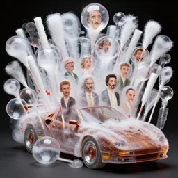 chocolate candyfloss bubbles cars by artgerm, beeple, dali, bernardi, elson, gric, mcquarrie, lacoste, rhads, mccall, rodney matthews, gonsalves, walotsky, shiki, ishinomori, aivazovsky, stella, stephanie law, syd mead. artstation, award, masterpiece, intricate, translucent
