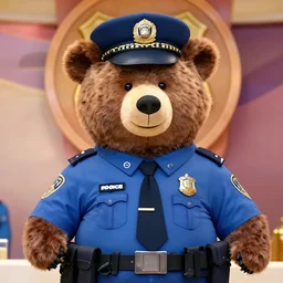 bear as a police officer